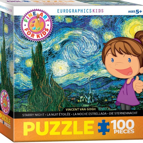 New sealed Eurographics 100pcs Puzzle-- Starry Night - Picture 1 of 11
